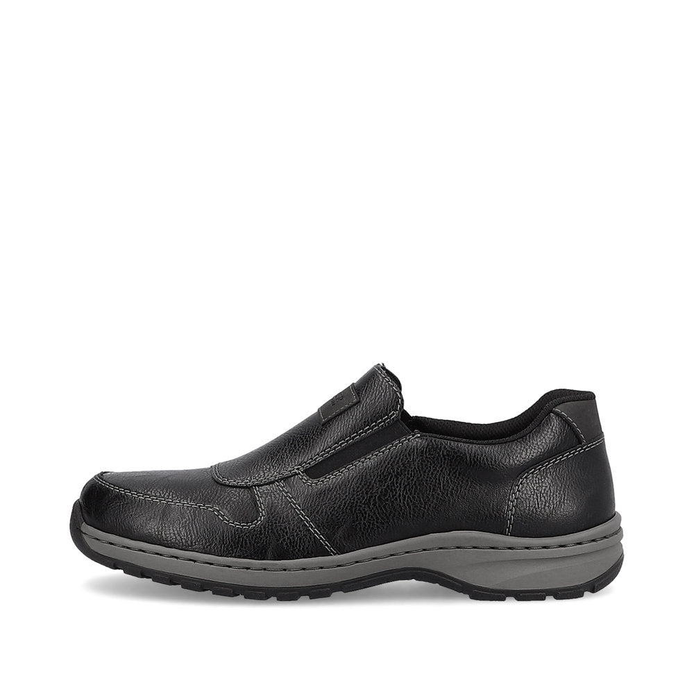 Rieker 03355-00 Black H Fit Slip On Shoes