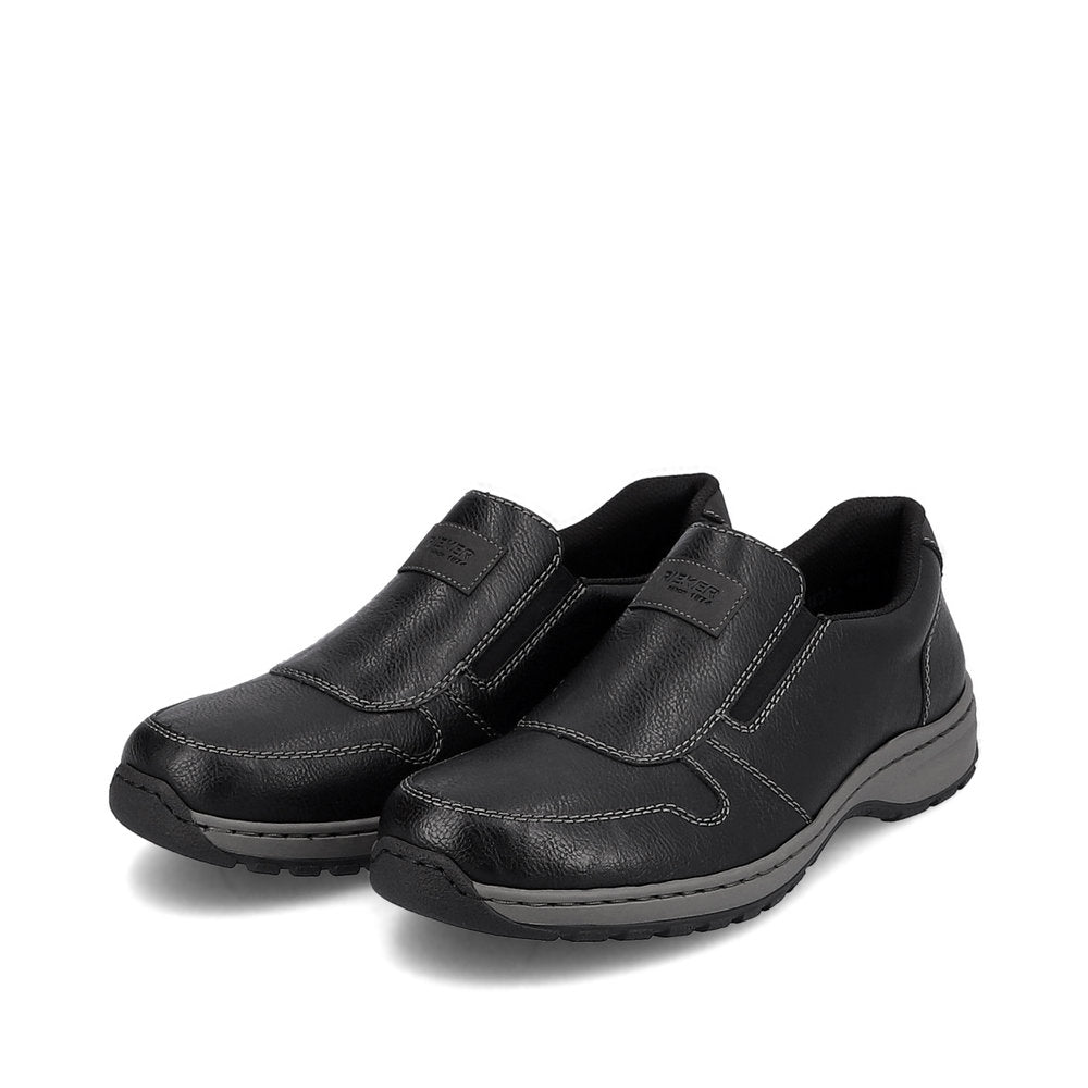 Rieker 03355-00 Black H Fit Slip On Shoes
