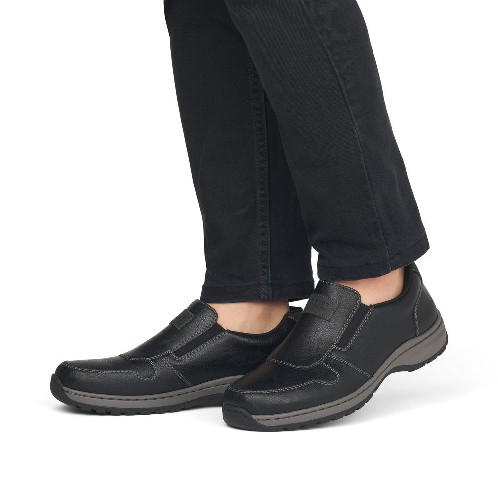 Rieker 03355-00 Black H Fit Slip On Shoes