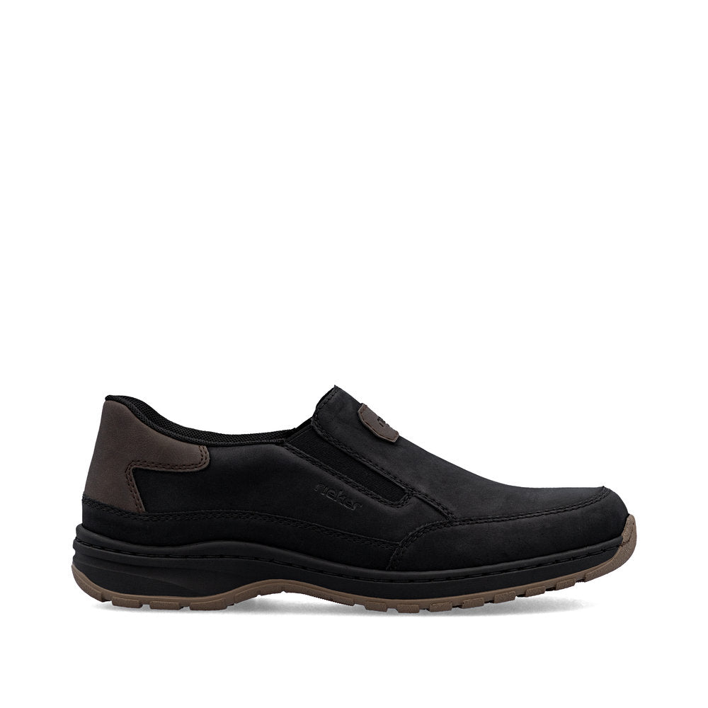Rieker 03365-00 Black H Fit Slip On Shoes
