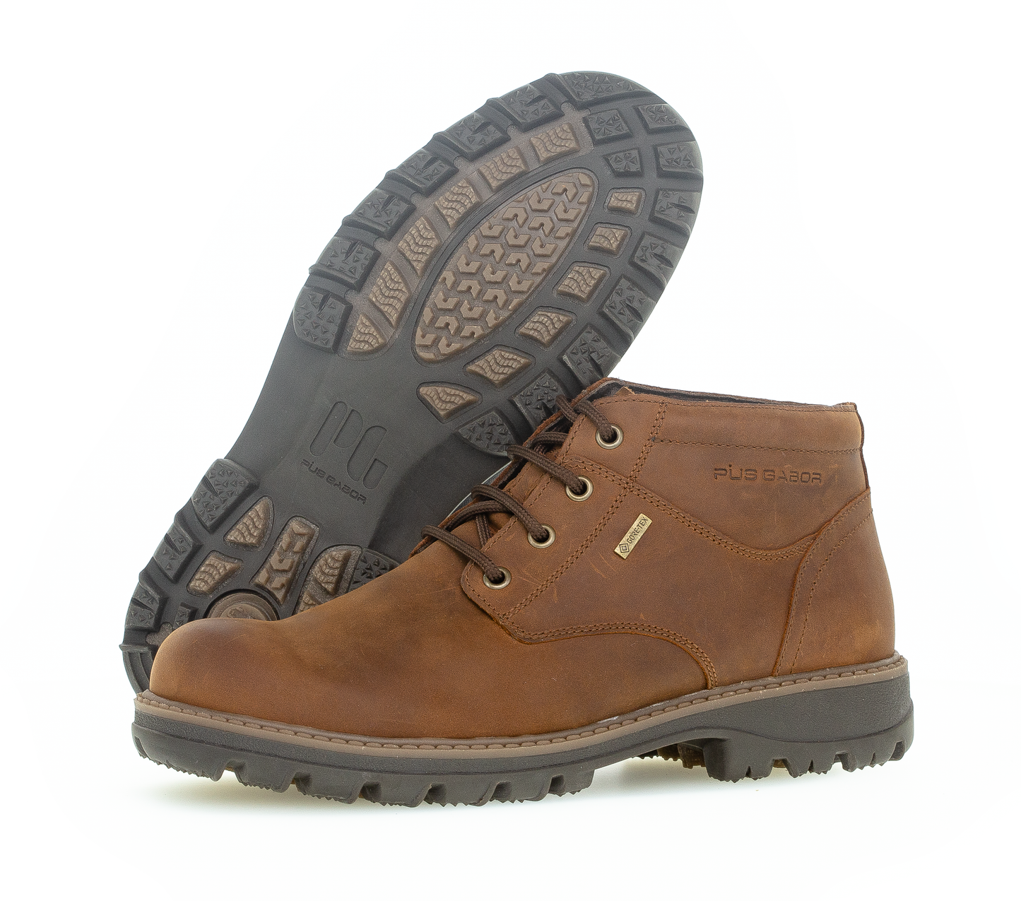 PIUS Gabor 0364.52.15 Crazy Horse Bison Light Brown Gore Tex Ankle Boots