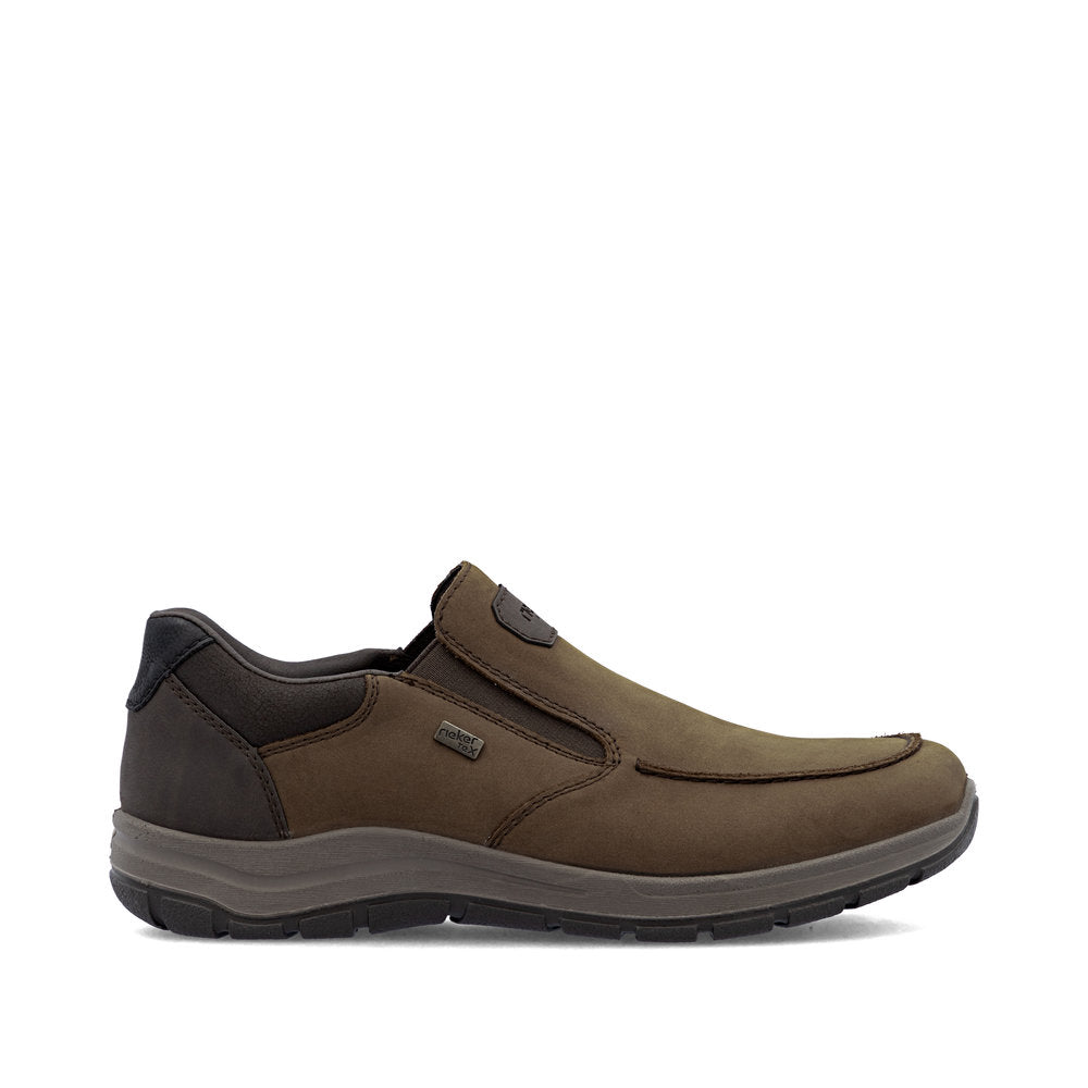 Rieker TEX 03651-25 Tabak Brown H Fit Slip On Shoes