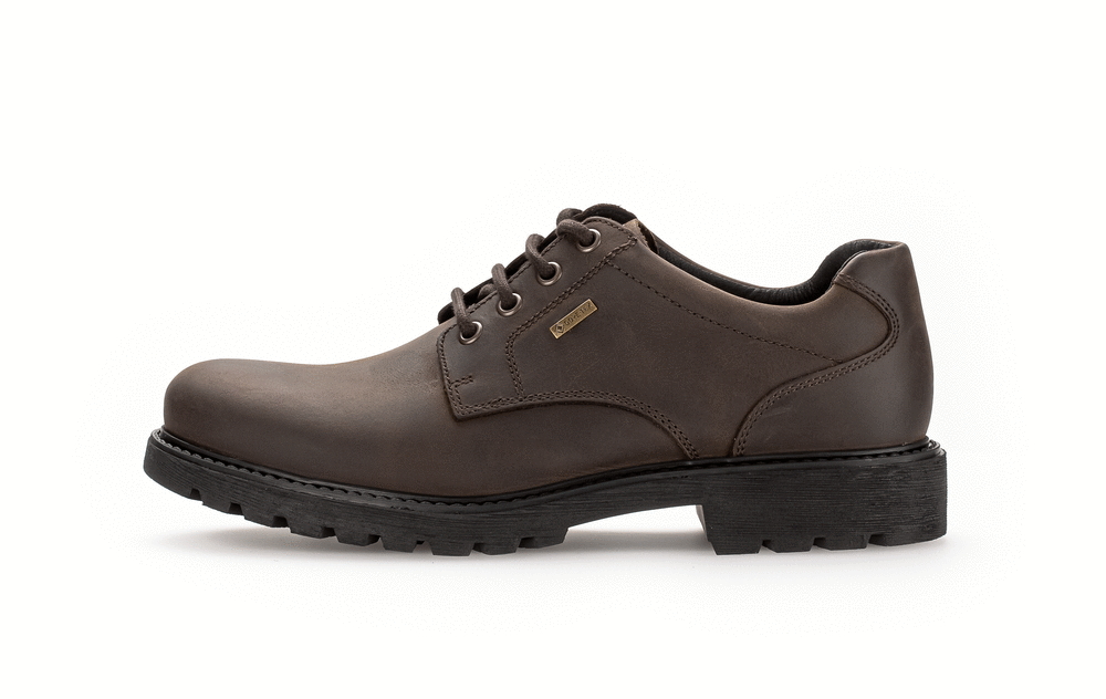 PIUS Gabor 0401.50.03 Gore-Tex Crazy Horse Mocca Brown Lace Shoes