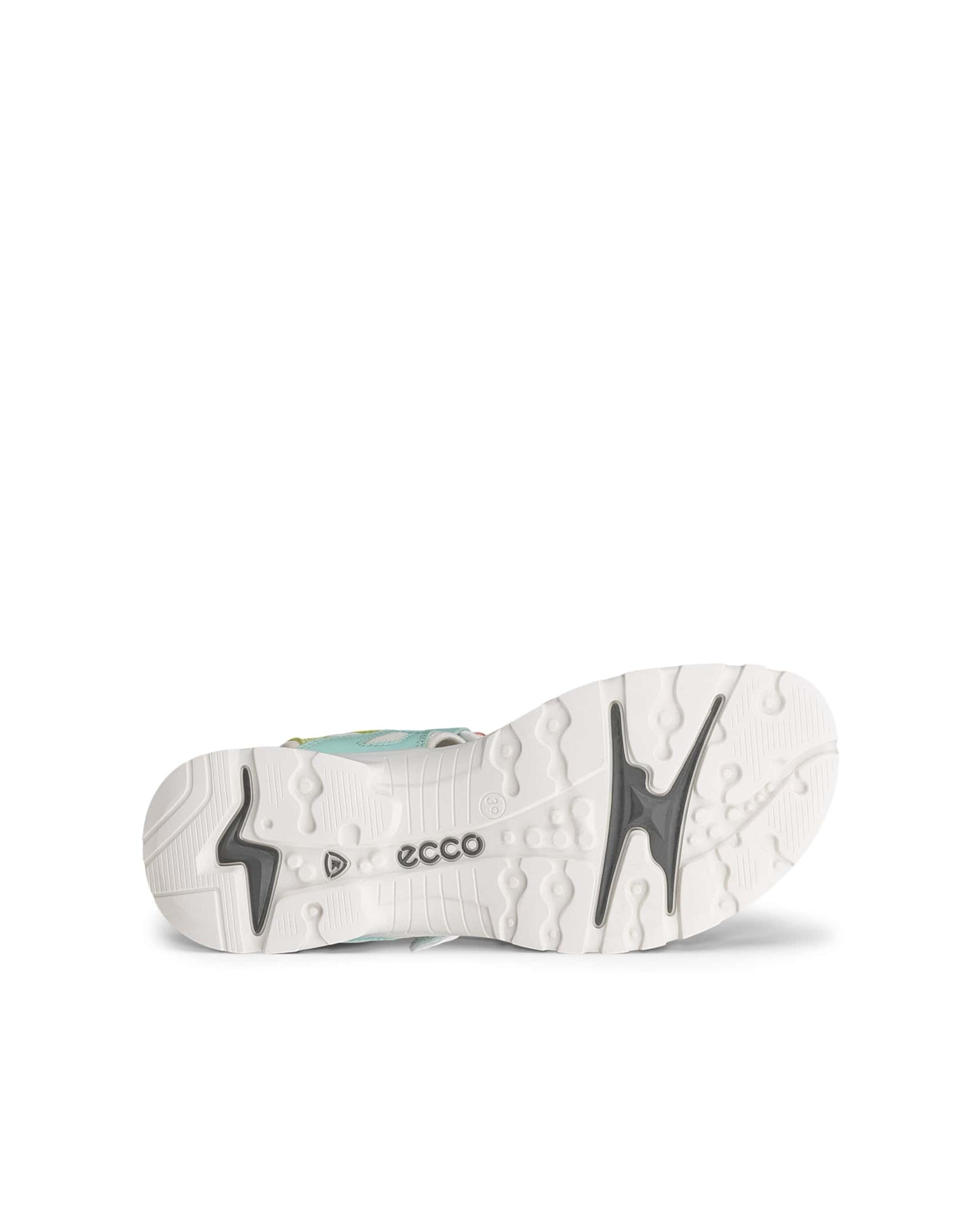 Ecco 069563 61156 Offroad Old Rose Pink, Mint & Lime Velcro Sandals