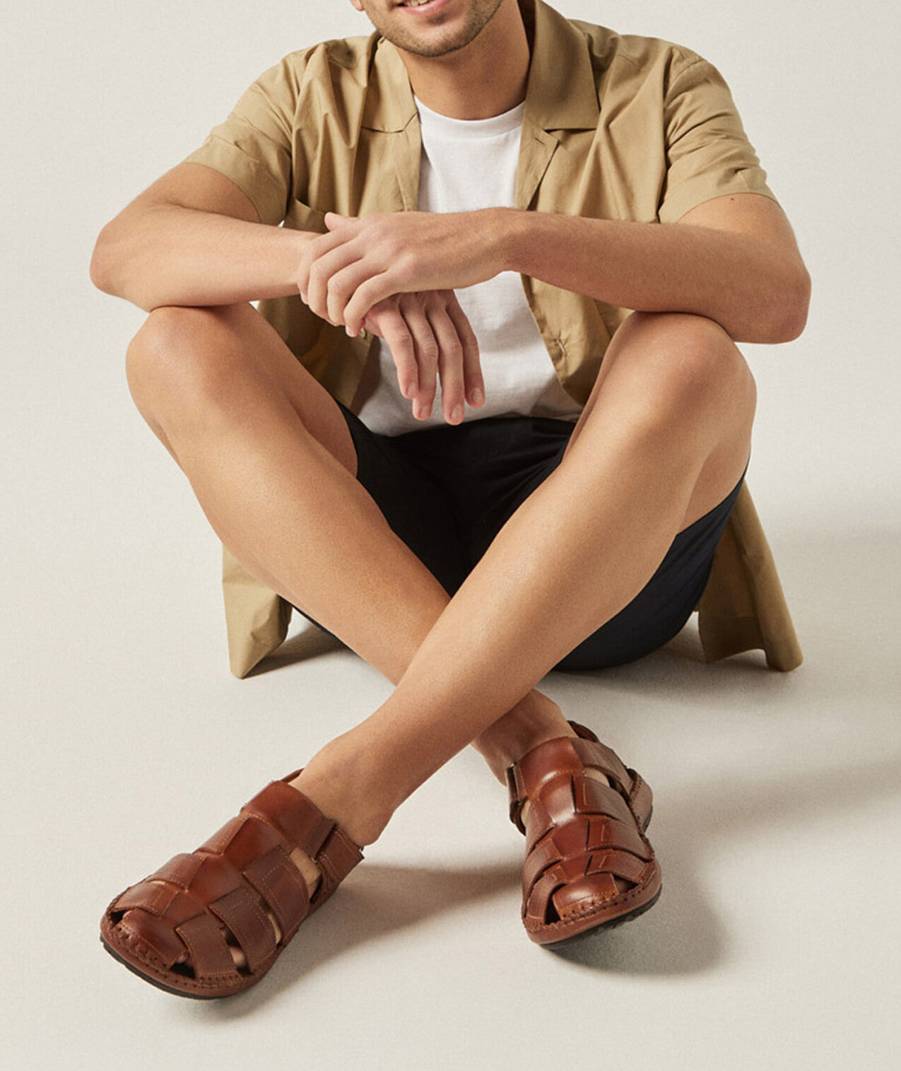 Pikolinos Tarifa 06J-5433 202 Cuero Tan Velcro Shoes