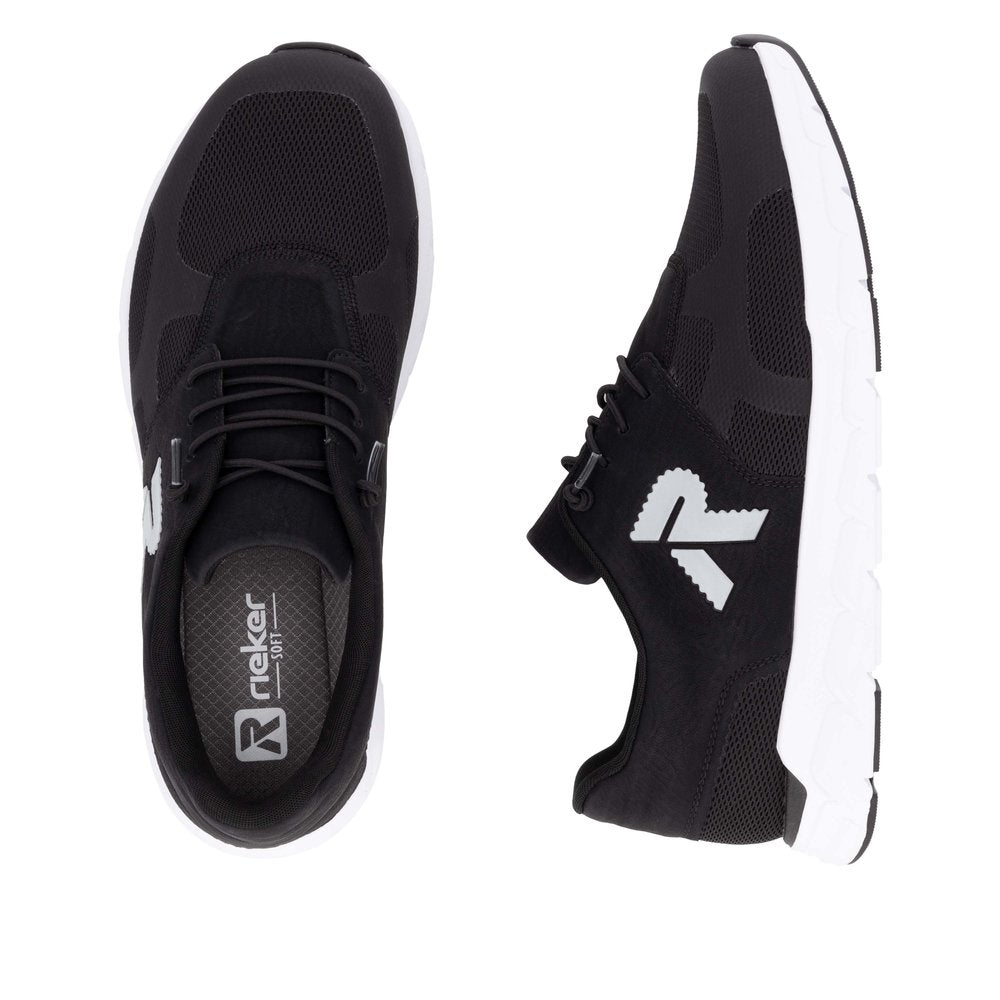 Rieker Evolution 09100-01 Black Lace Sneakers