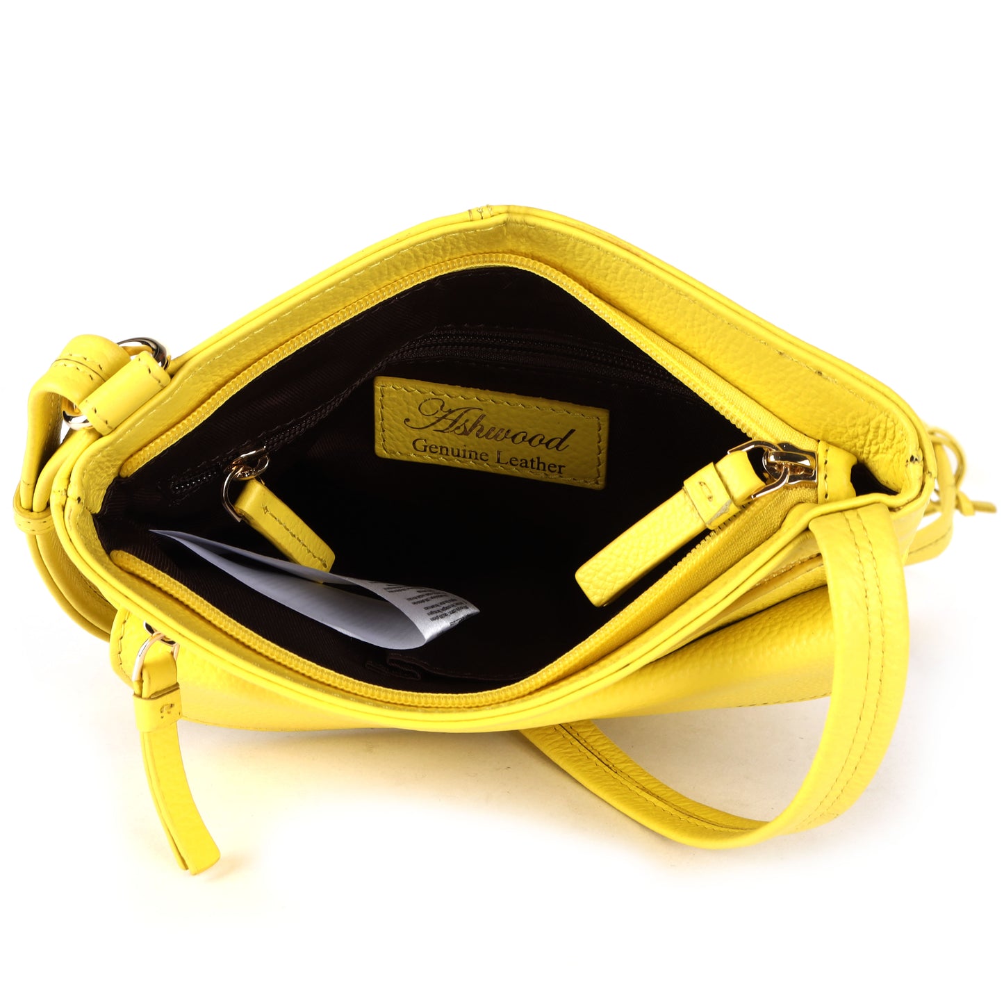 Ashwood Leather CB-5 Aurora Yellow Crossbody Bag