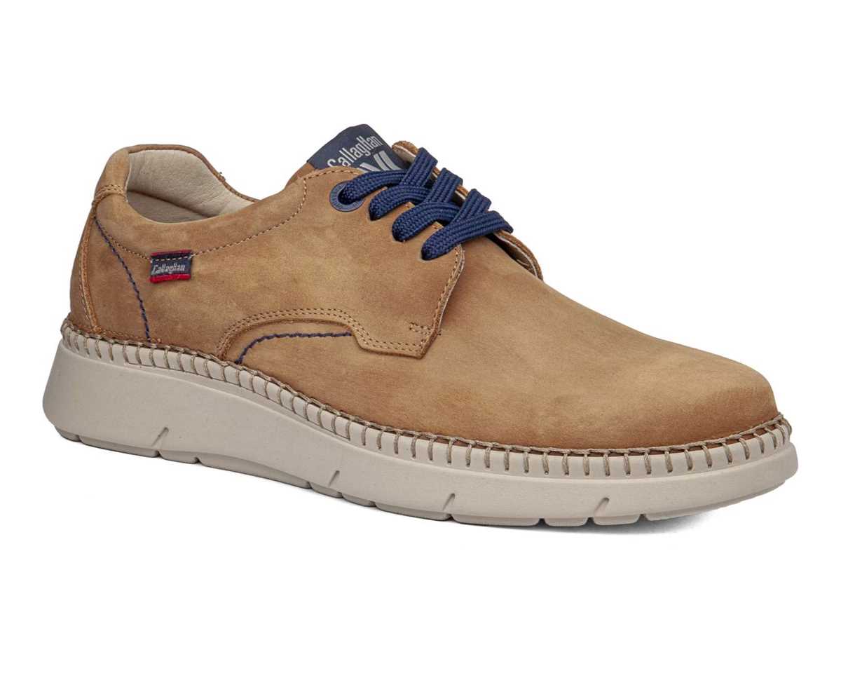 Callaghan 53505 Cuero Tan Shoes with Navy Laces
