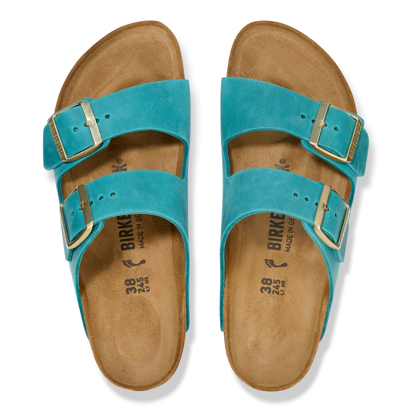Birkenstock 1026537 Arizona Biscay Bay Teal Sandals