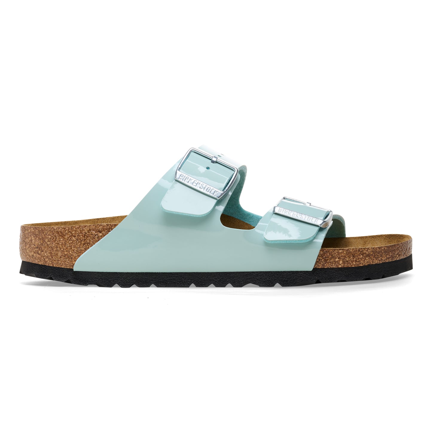 Birkenstock 1026963 Arizona Patent Surf Green/Light Turquoise Sandals