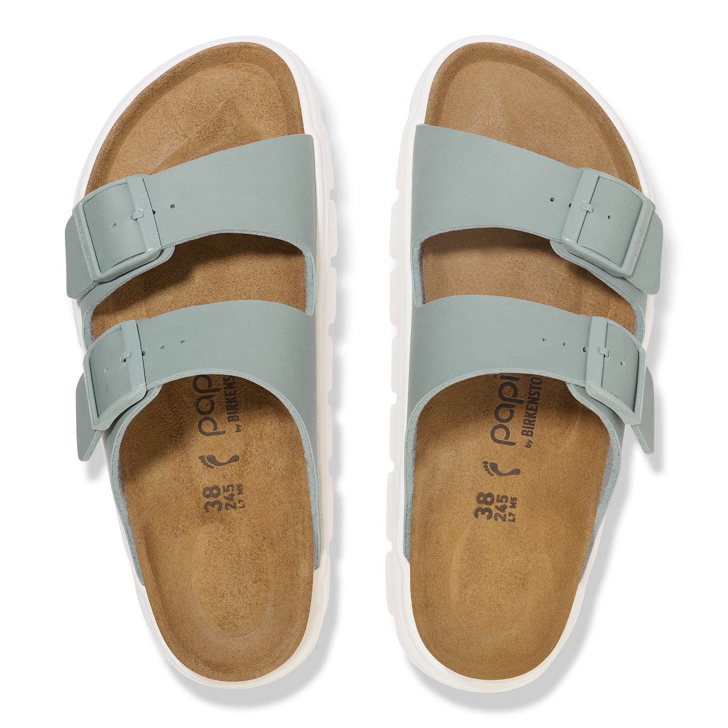 Birkenstock 1029093 Arizona Papillio Pure Sage Chunky Birko-Flor Sandals