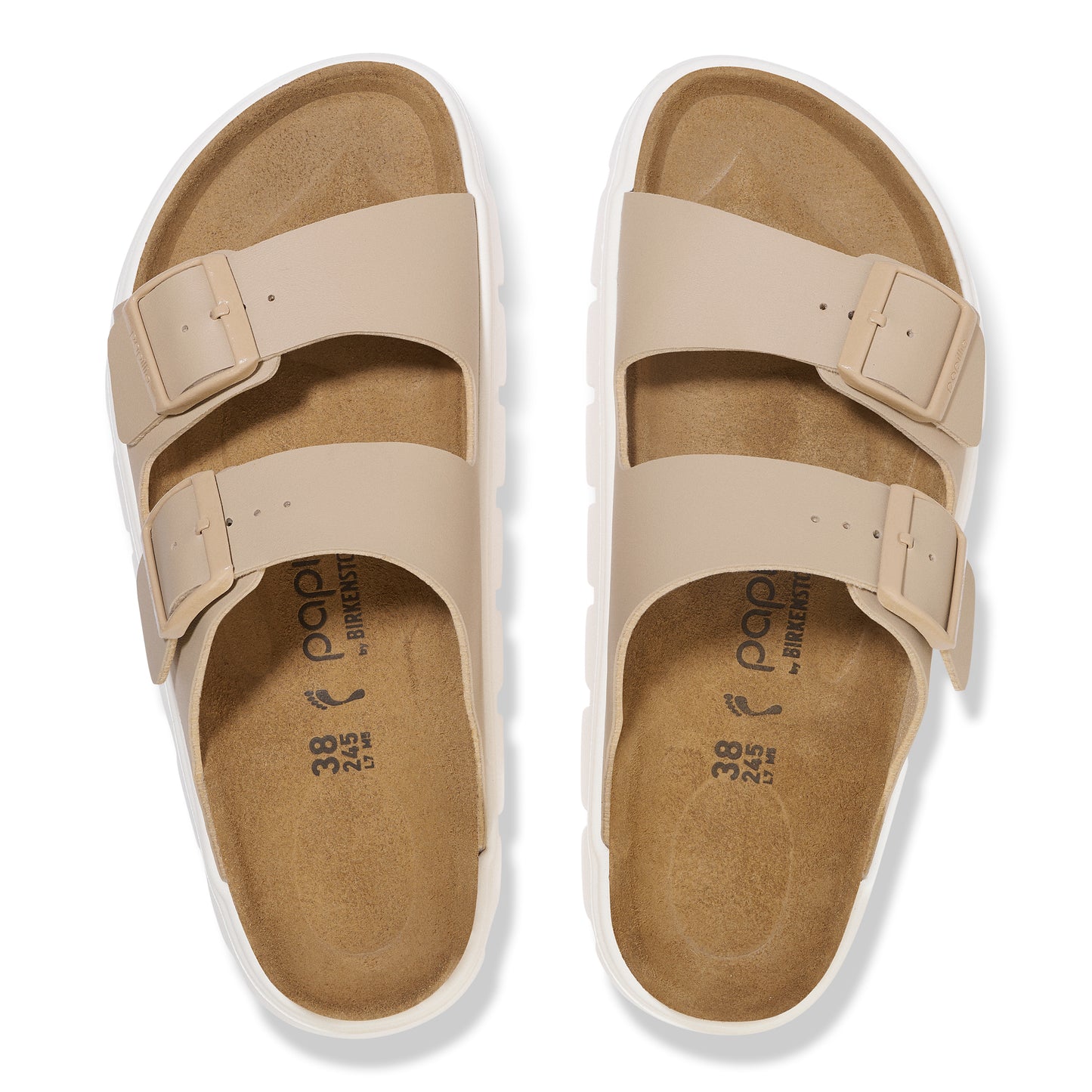 Birkenstock 1029094 Arizona Papillio Sandcastle Chunky Birko-Flor Sandals
