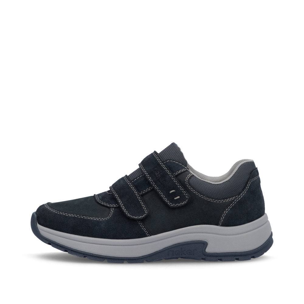 Rieker 11051-14 Navy Extra Wide Shoes with 2 Velcro Straps