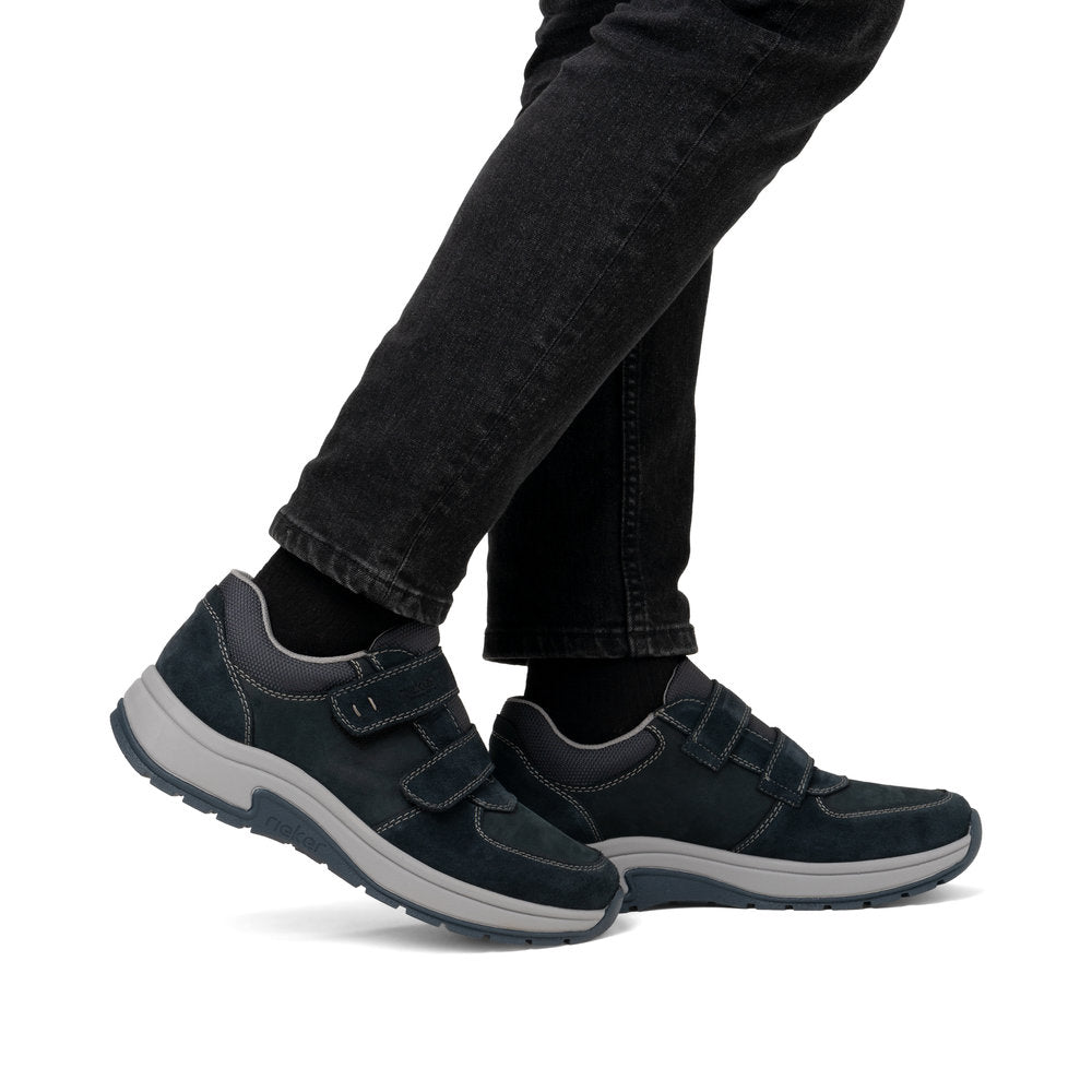 Rieker 11051-14 Navy Extra Wide Shoes with 2 Velcro Straps