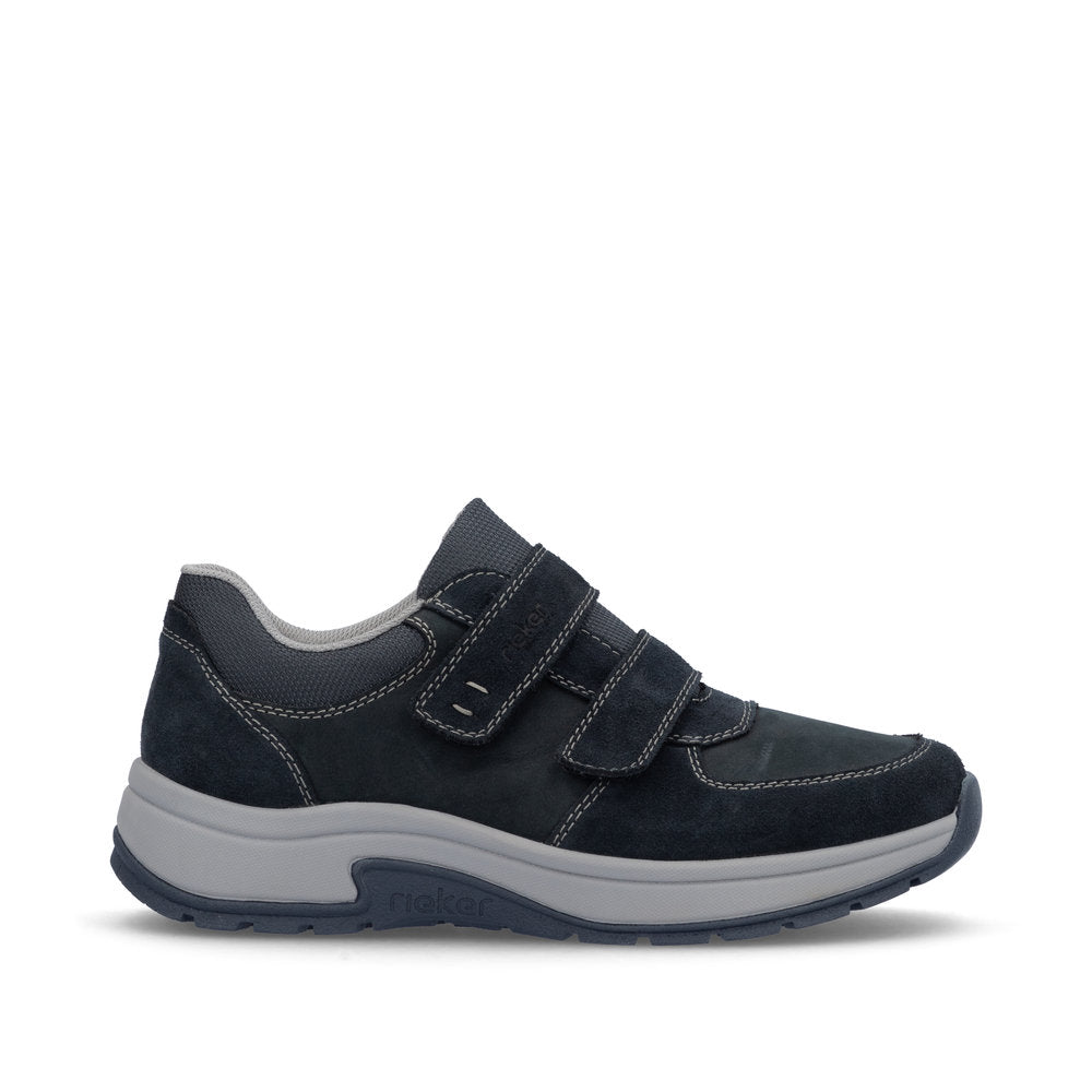 Rieker 11051-14 Navy Extra Wide Shoes with 2 Velcro Straps