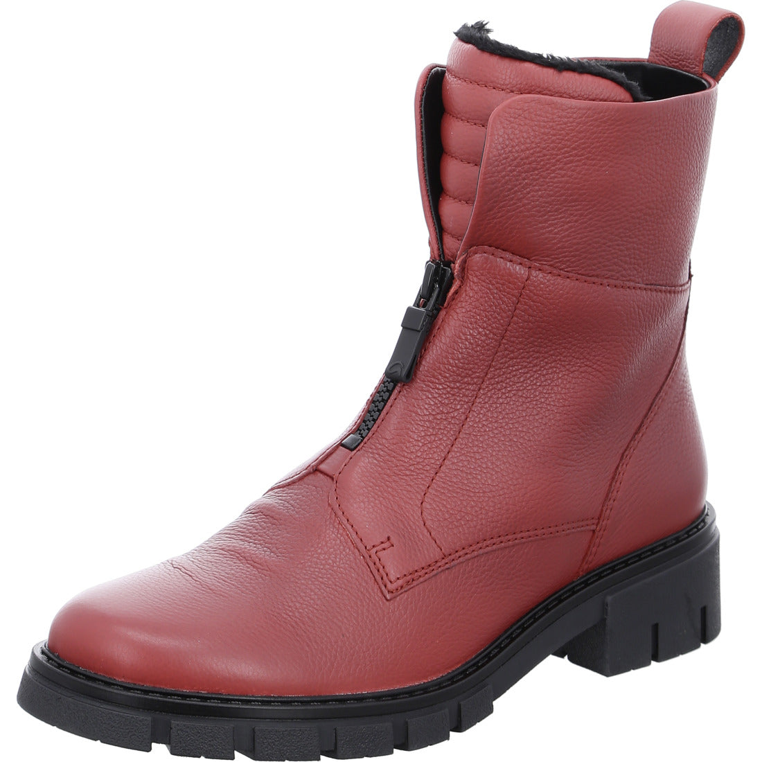 Red wide fit ankle hot sale boots