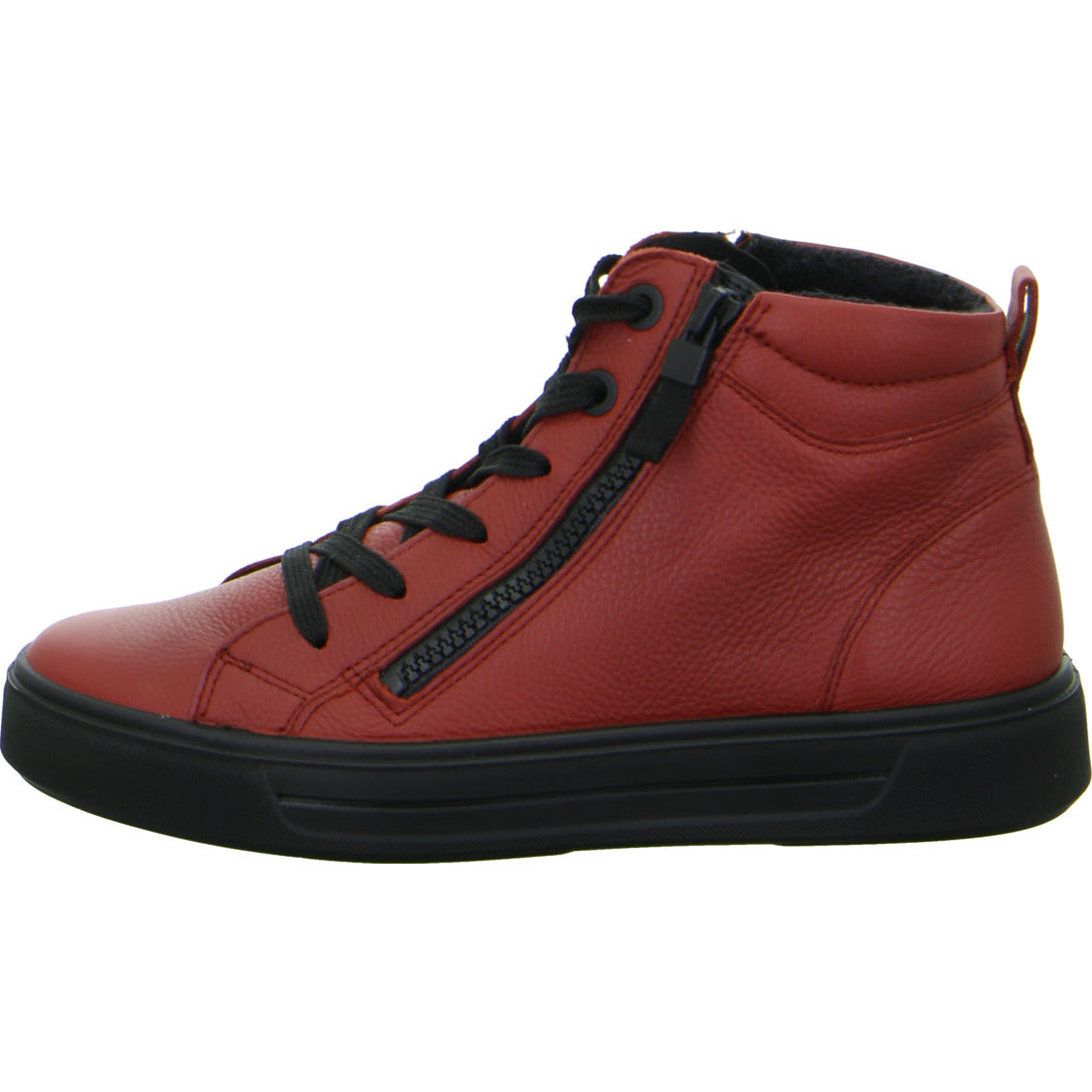 Ara 12-27404 24 Chilli Red H Fit Lace Ankle Boots.