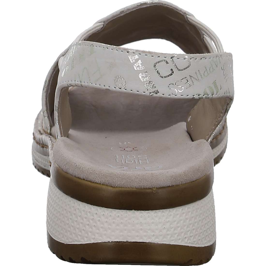 Ara 12-29005 15 Hawaii 2.0 Cream Graphic G Wide Fit Slingback Sandals