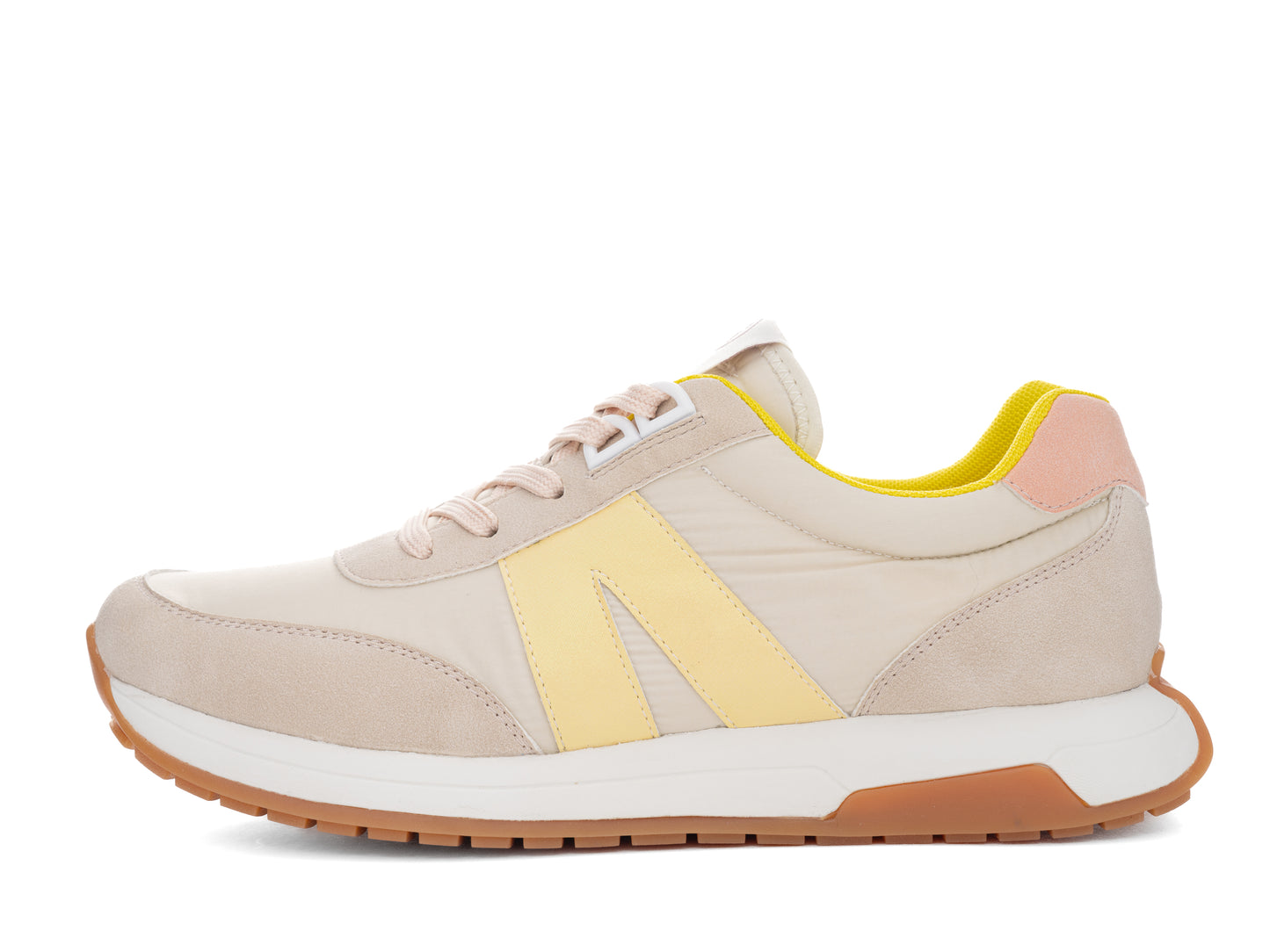 Ara 12-29702 04 Malibu Beige, Lemon & White H Fit Sneakers