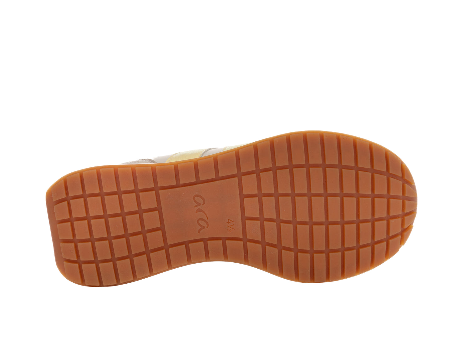 Ara 12-29702 04 Malibu Beige, Lemon & White H Fit Sneakers
