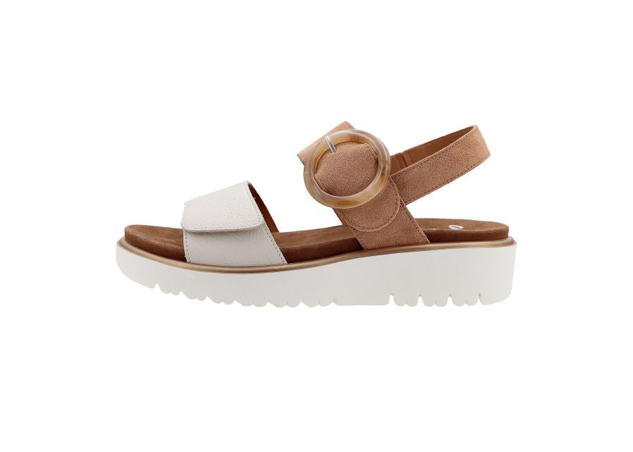 Ara 12-33505 09 Bilbao-S G Fit Cream & Tan Sandals