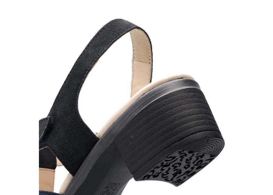 Ara 12-35730 12 Gano-S Highsoft Navy H Extra Wide Fit Slingback Heels