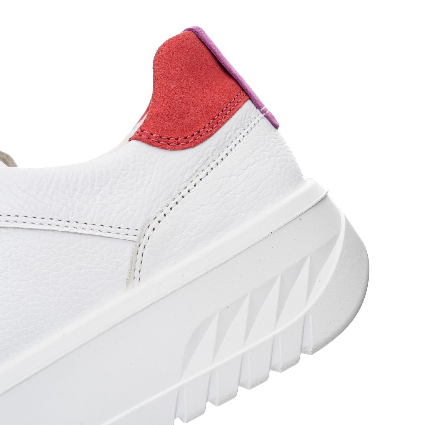 Ara 12-46703 04 Monaco 2.0 White H Fit Sneakers with Candy Pink Heel