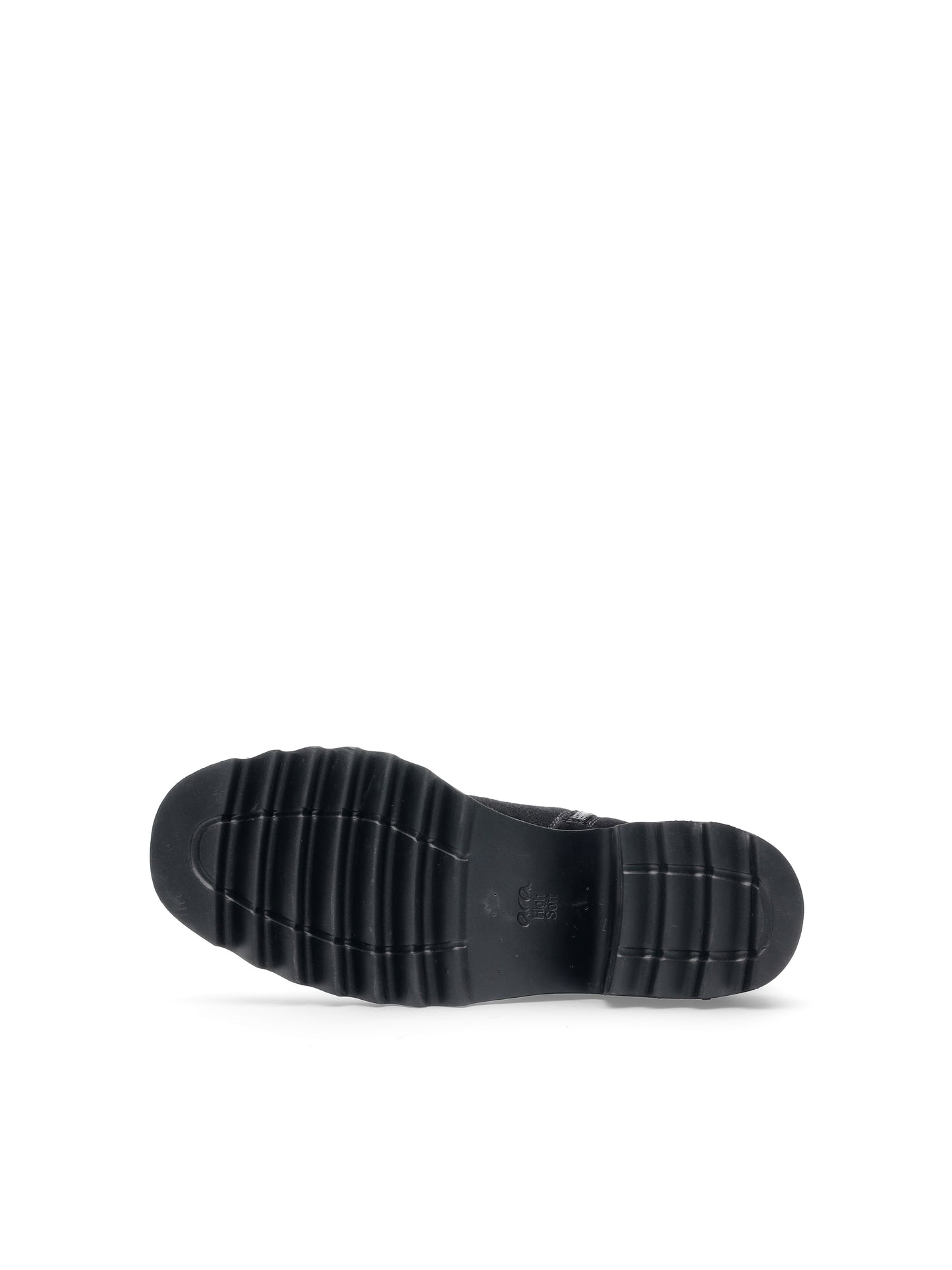 Ara 12-21531 11 Black Suede Heeled Boots with Side Buckle