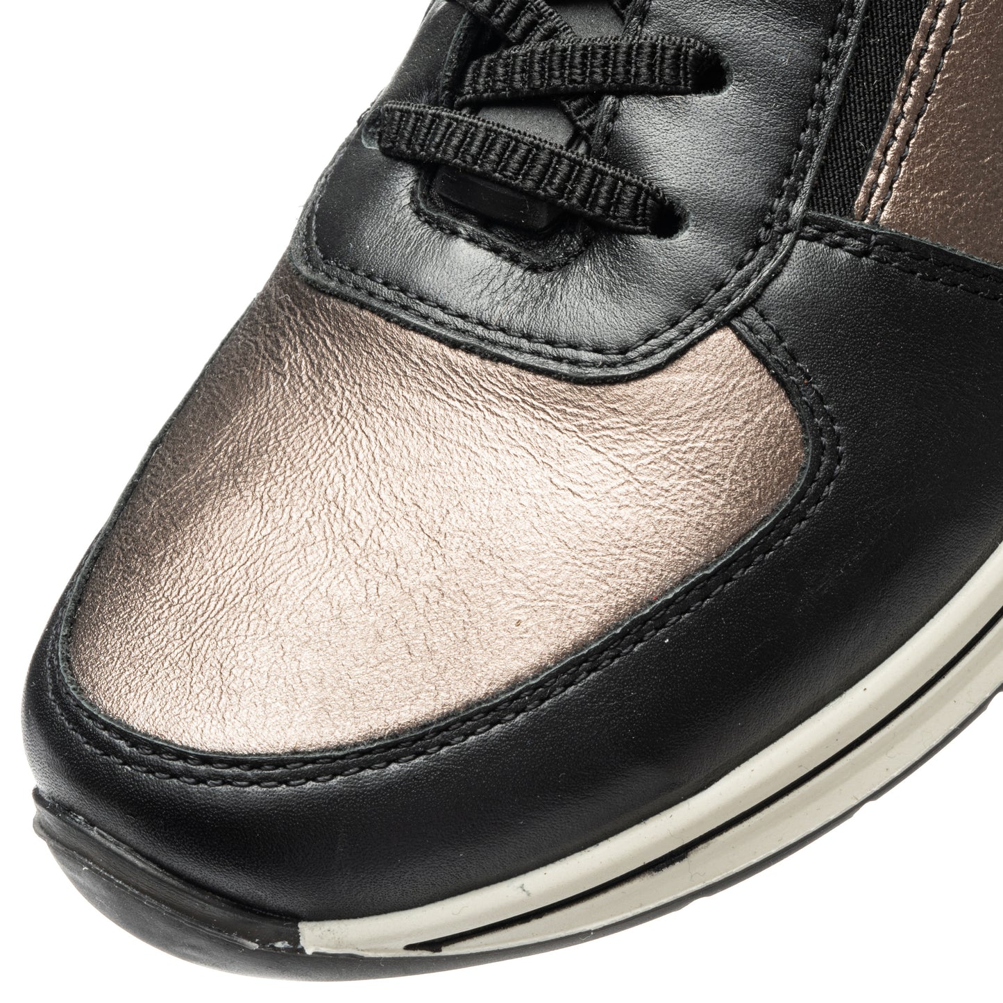 Ara 12-24836 15 Osaka 2.0 H Fit Black & Metallic Slip On Sneakers