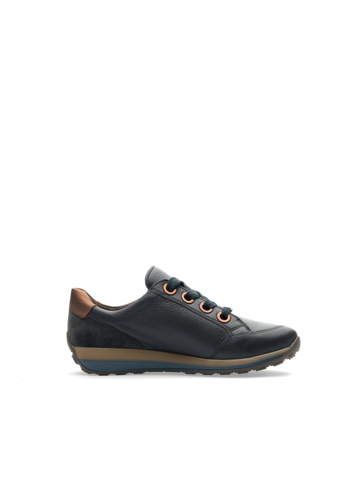 Ara 12-44587 29 Osaka Highsoft H Fit Navy & Brown Sneakers