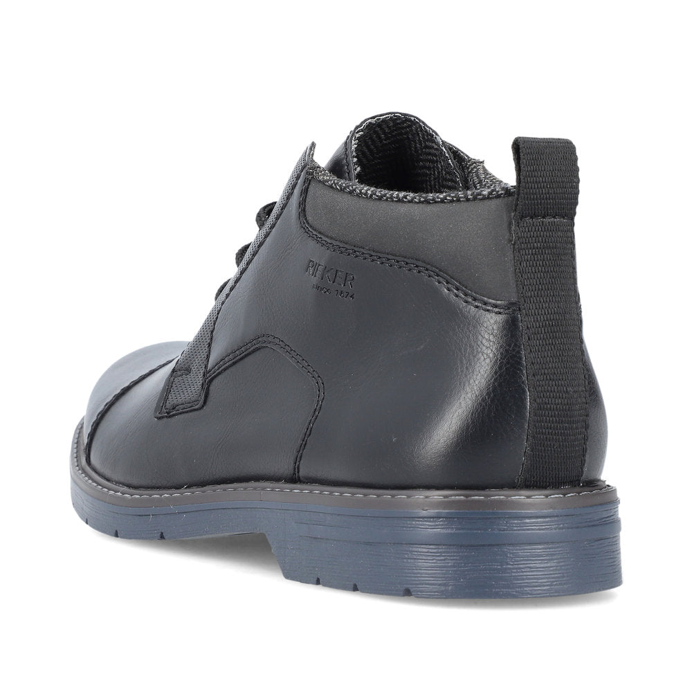 Rieker 13031-00 Black Lace Boots