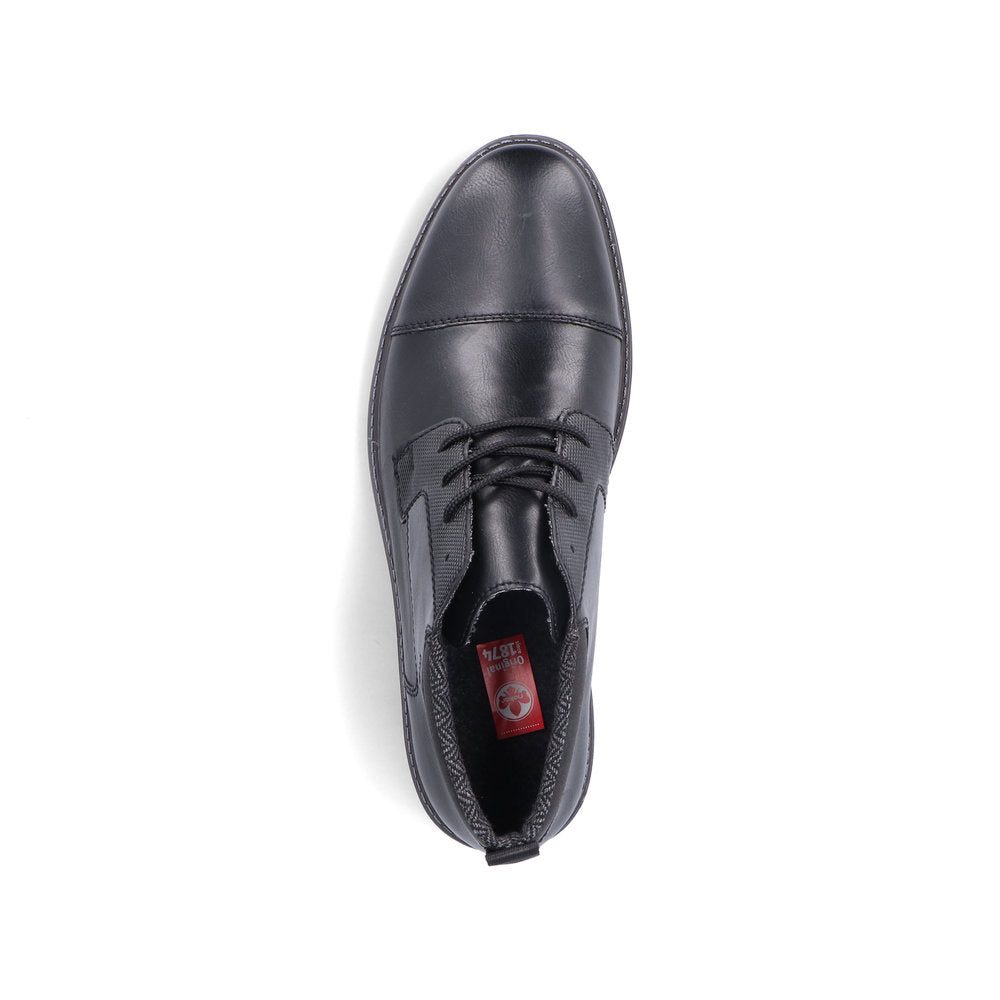 Rieker 13031-00 Black Lace Boots