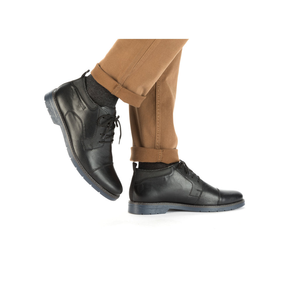 Rieker 13031-00 Black Lace Boots