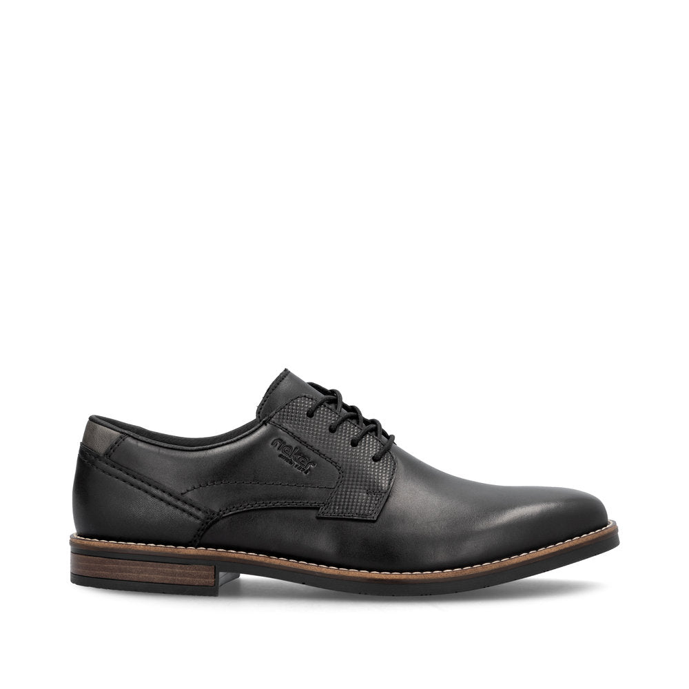Rieker 13523-00 Black G 1/2 Fit Lace Formal Shoes