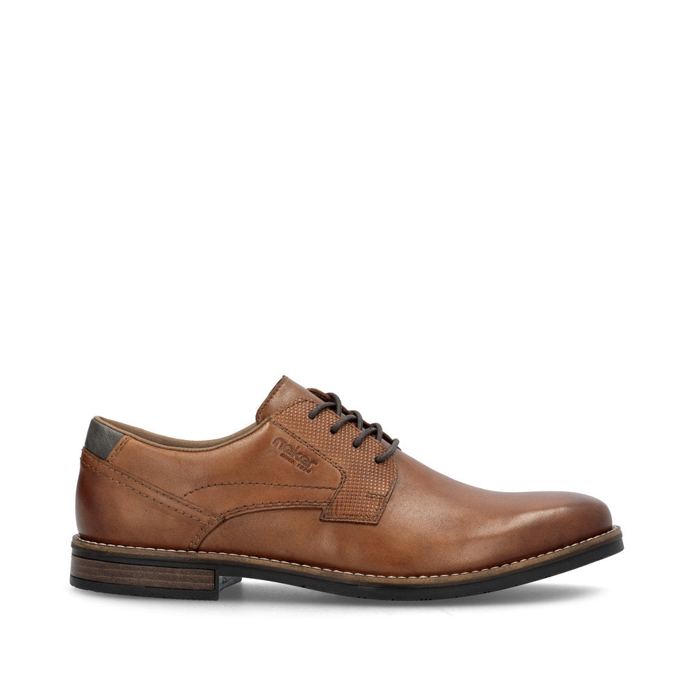 Rieker 13523-24 Tan Brown G 1/2 Fit Lace Formal Shoes