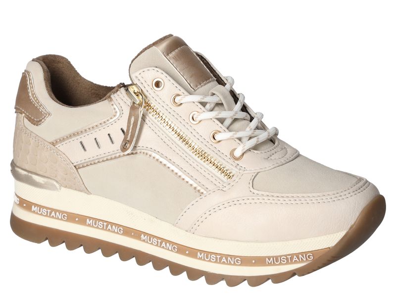 Mustang 1364-301-243 Ivory/Cream Sneakers