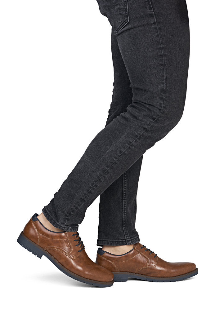 Rieker 13900-24 Peanut Brown Lace Shoes