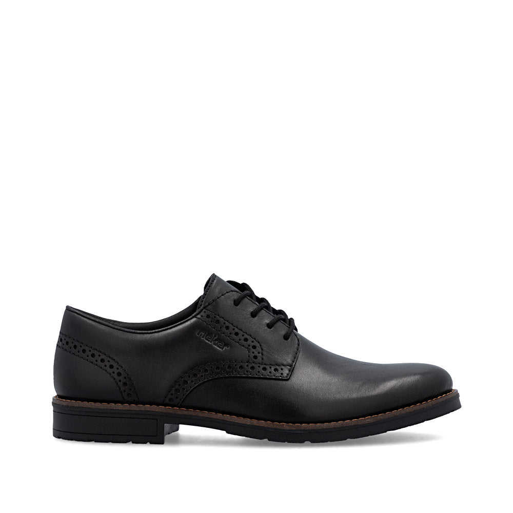 Rieker 14642-00 Black Lace Formal Shoes