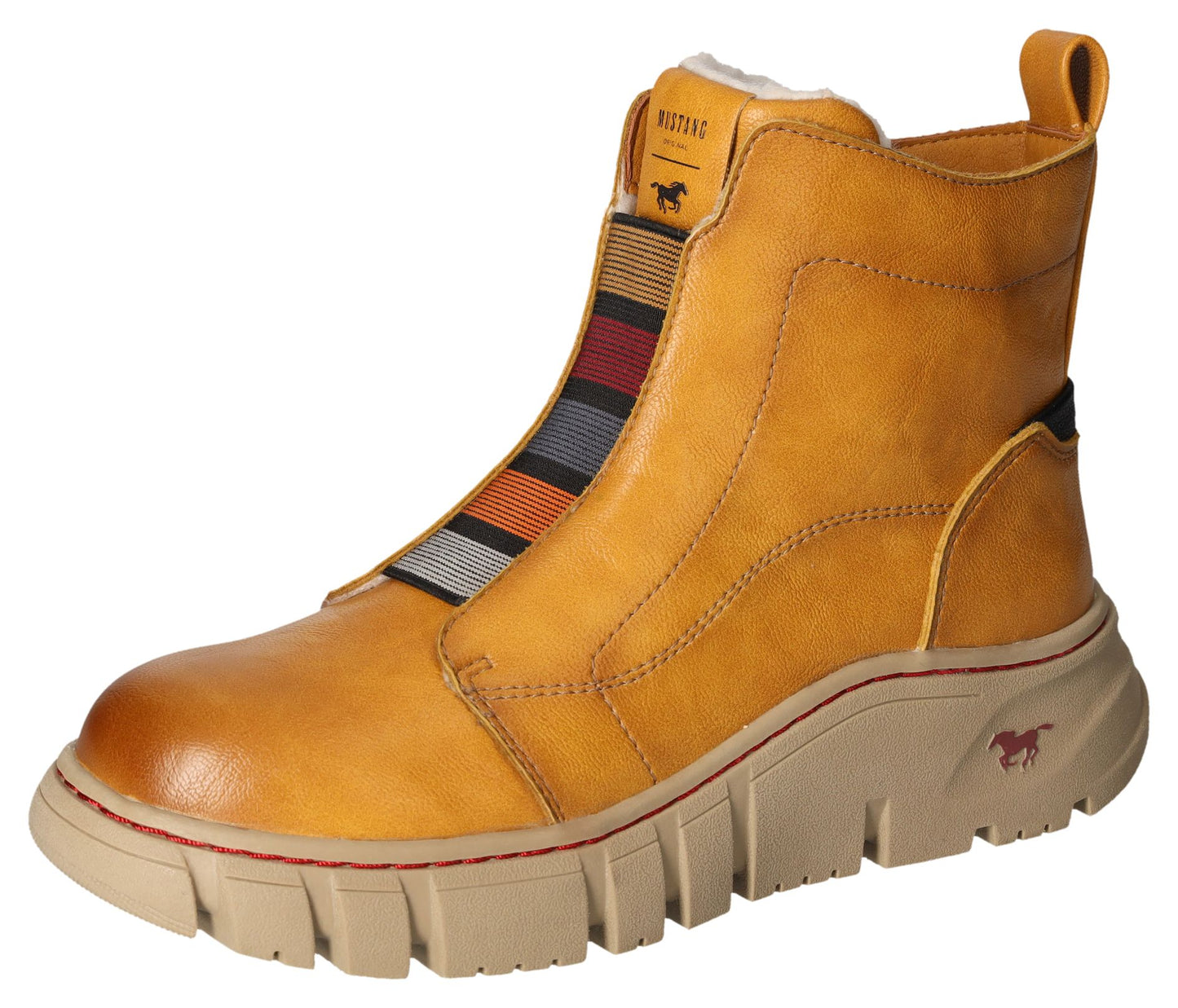 Mustang 1499-606-6 Yellow Ankle Boots