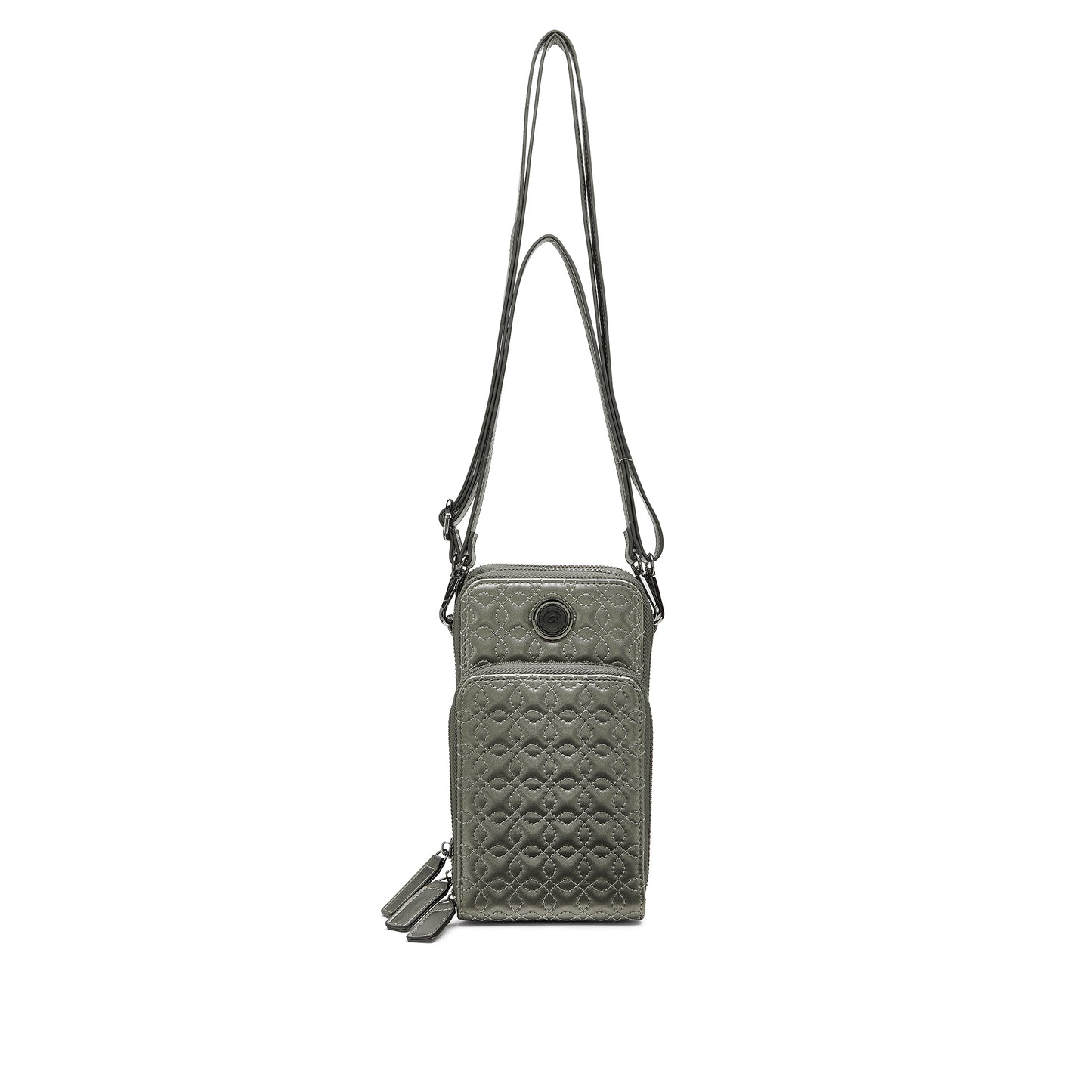 Ara 16-21407-32 Leonie Metallic Grey Phone Bag