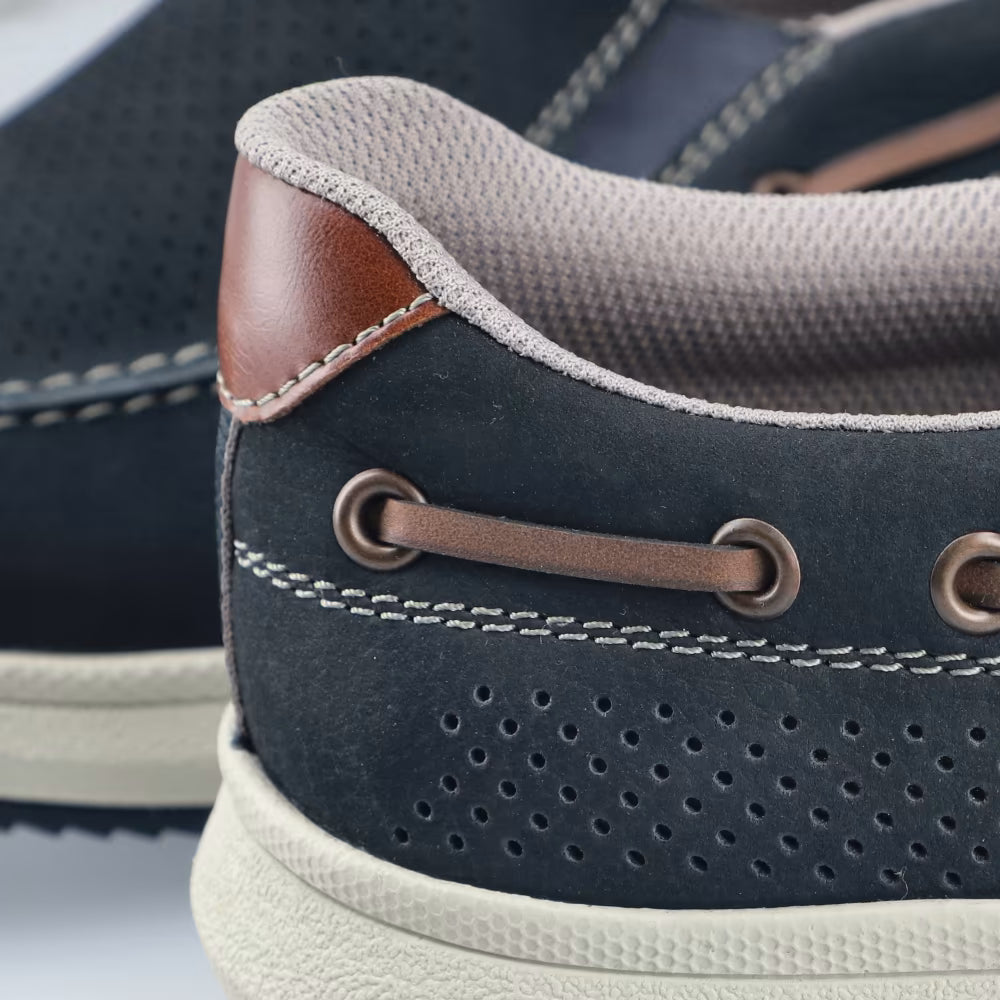 Rieker 16968-14 Navy H Fit Slip On Shoes