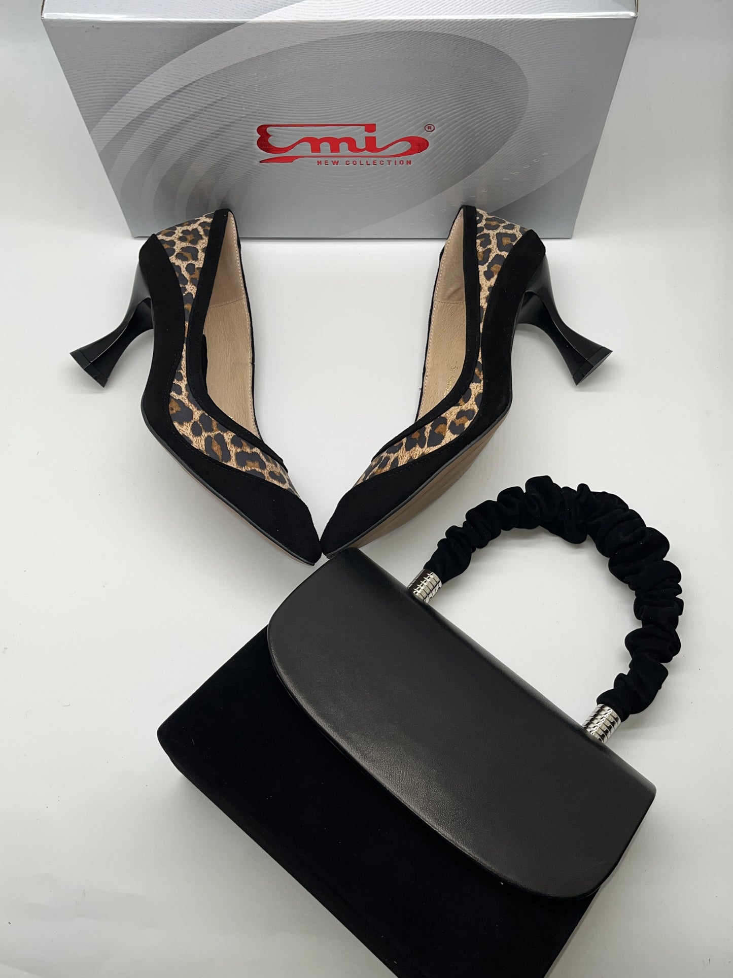 Emis ZPAN7993/206 Black/711 Leopard Heels