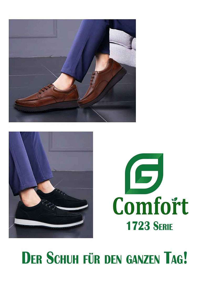 G Comfort 1723 C Cognac Tan Lace Shoes