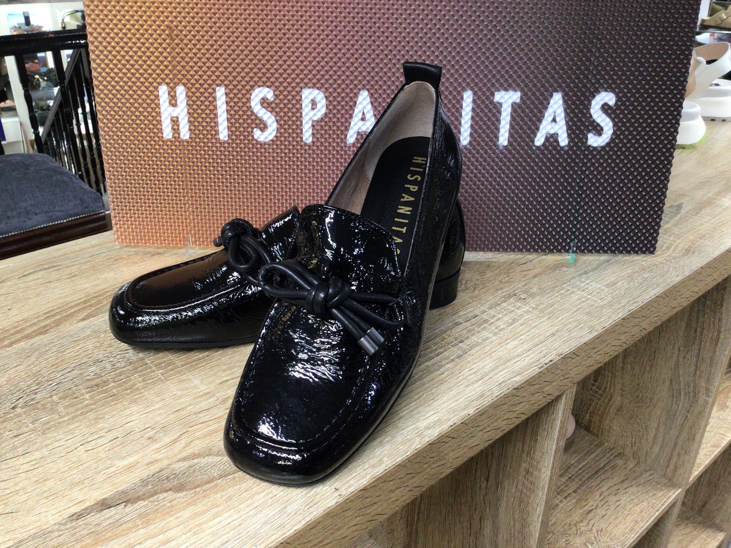 Hispanitas HI254292 Black Slip On Loafers with Tassel