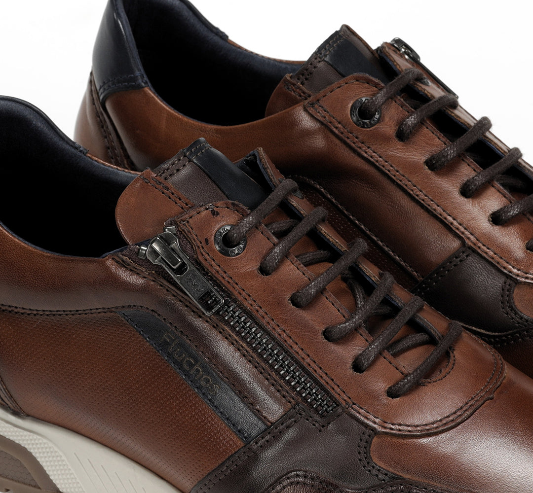 Fluchos F1600 Habana Camel+Com.2 Shoes with Side Zip