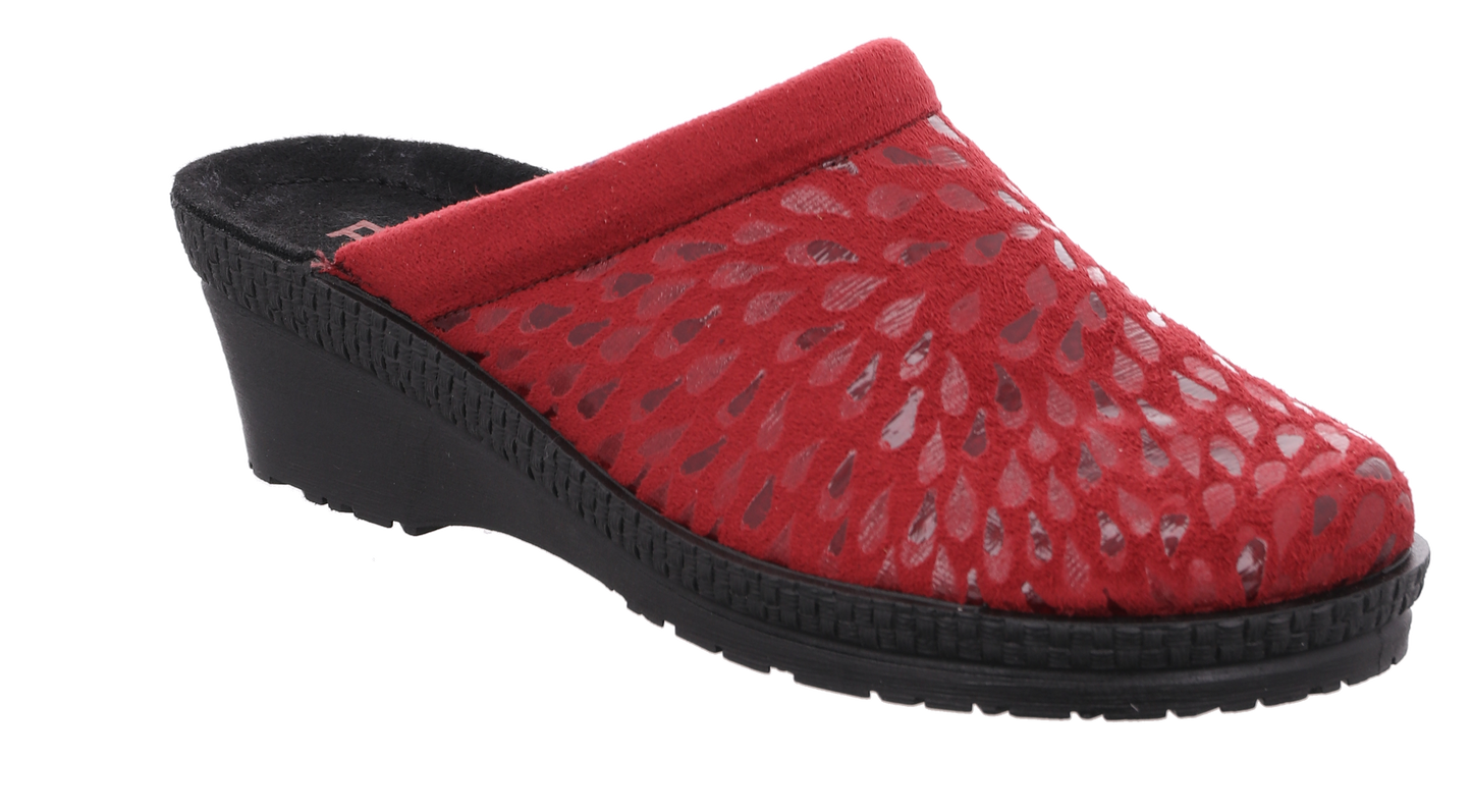 Rohde 2456 48 Wine Red F 1/2 Fit Slippers