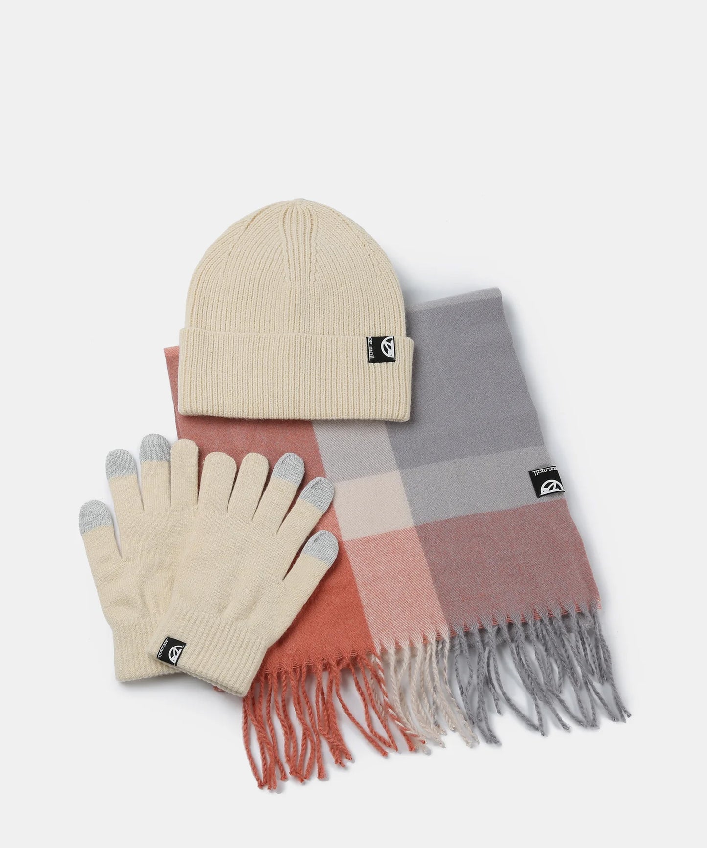 Pepe Moll 262631 Rea Off White Hat, Scarf & Gloves Set