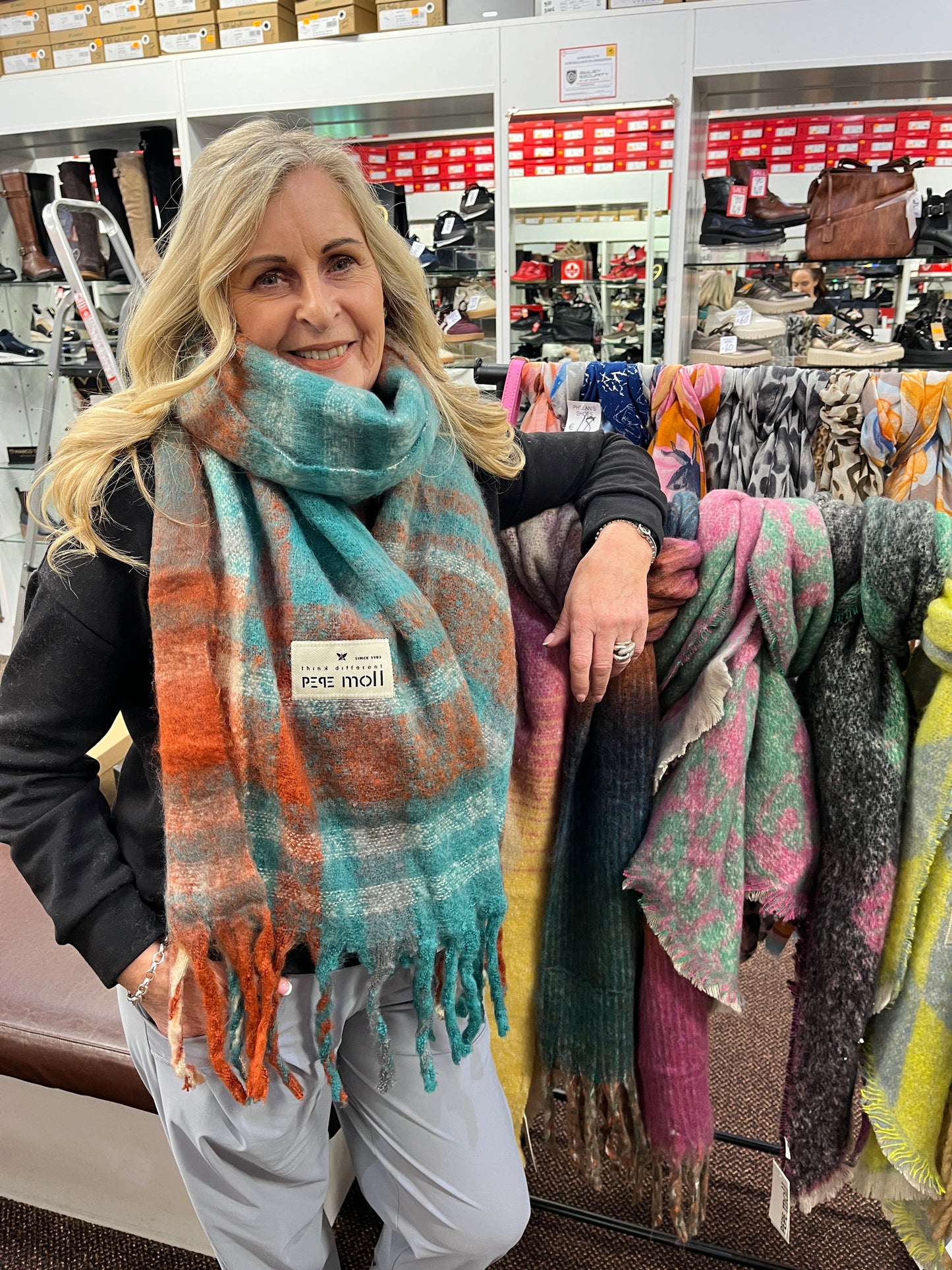 Pepe Moll 252810 Bufanda Turquesa Combi Scarf