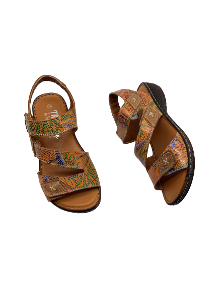 The Shoe Parlour by Phelans Shoes 284-16 Miruna Tan Velcro Sandals