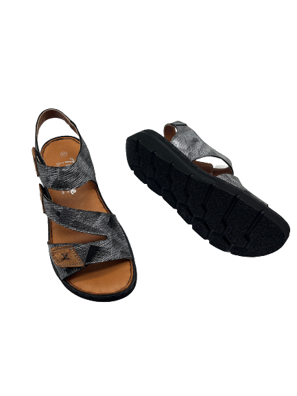 The Shoe Parlour by Phelans Shoes 284-55 Gogow Black Multi Velcro Sandals